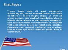 The American Flag Second PPT Background